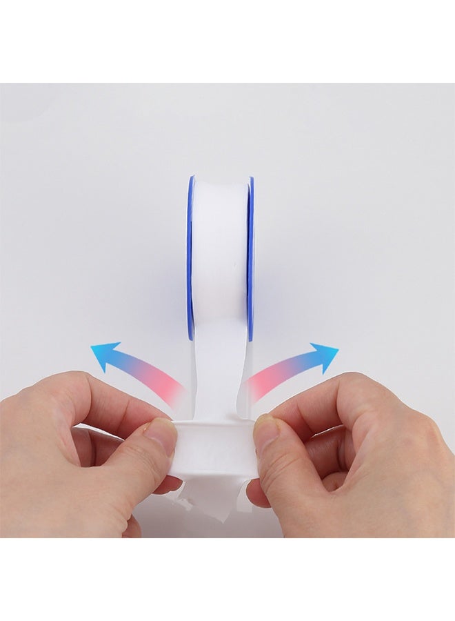 شريط تفلون للسباكة ٥ لفات ٢٠مم×٠.١٥مم×٢٠م، شريط إحكام الأنابيب والسباكة، مادة مانعة لتسرب المياه PTFE لرؤوس الدش - Image 3