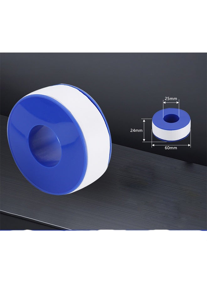 شريط تفلون للسباكة ٥ لفات ٢٠مم×٠.١٥مم×٢٠م، شريط إحكام الأنابيب والسباكة، مادة مانعة لتسرب المياه PTFE لرؤوس الدش - Image 2