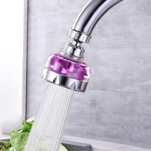 DHRUSIMI 360 Degree Water Swivel Tap Aerator Swivel,Splash-Proof Splash Head for Bathroom Kitchen Tap Nozzle Filter Water Saving Faucet Extender Color very may (Faucet E) - Image 2