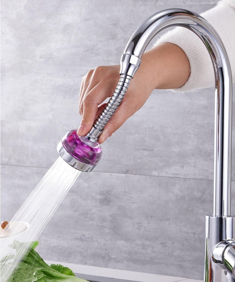 DHRUSIMI 360 Degree Water Swivel Tap Aerator Swivel,Splash-Proof Splash Head for Bathroom Kitchen Tap Nozzle Filter Water Saving Faucet Extender Color very may (Faucet E) - Image 1