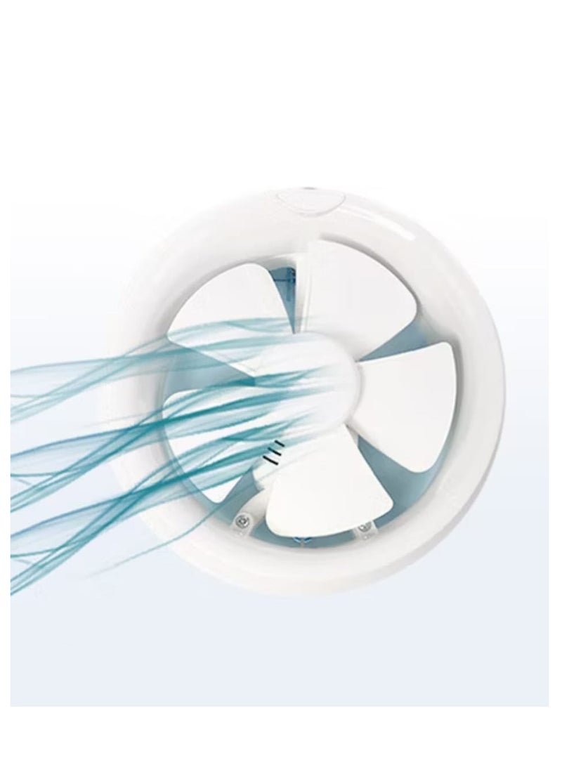 شفاط مروحة دائرية مقاس 6 انش -  صامتة للمنزل والمطبخ والحمام - تهوية قوية لإزالة الروائح والرطوبة - 2 خط AC 110-240 V - تصميم أنيق وسهل التثبيت - Image 4