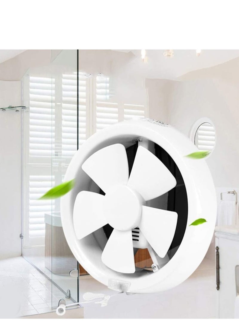 شفاط مروحة دائرية مقاس 6 انش -  صامتة للمنزل والمطبخ والحمام - تهوية قوية لإزالة الروائح والرطوبة - 2 خط AC 110-240 V - تصميم أنيق وسهل التثبيت - Image 5
