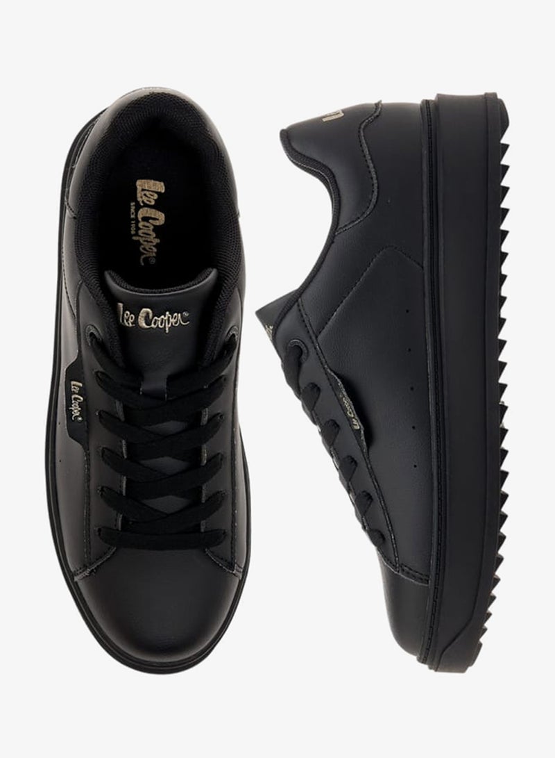 Lee Cooper Women's Panelled Sneakers with Lace-Up Closure - Image 2