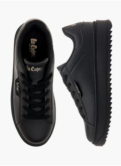 Lee Cooper Women's Panelled Sneakers with Lace-Up Closure  - Image 2