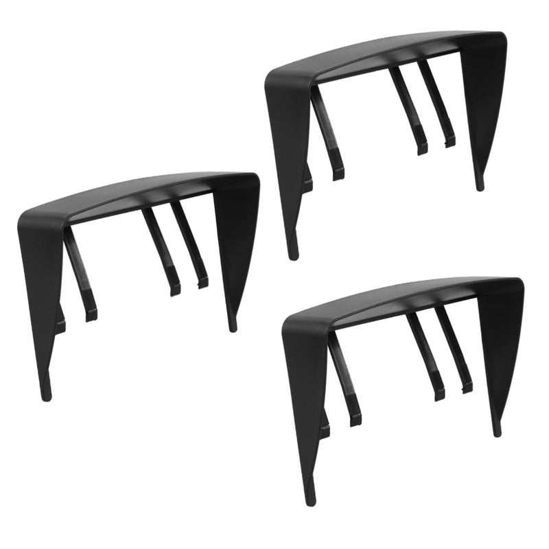 غطاء واقي من الشمس لنظام تحديد المواقع العالمي (GPS) للسيارة، 3 قطع، واقي شمسي محمول للحماية المثالية من الشمس، سهل التركيب والإزالة - Image 2