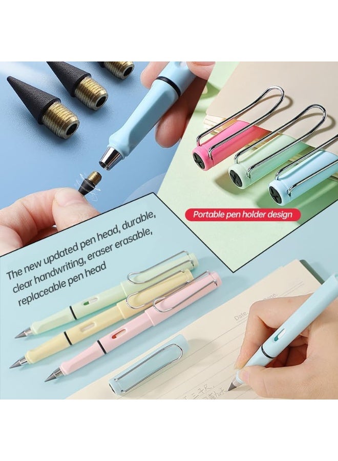 Inkless Magic Infinity Pencil With Eraser - Everlasting Reusable Forever Pencil - Macarons Light Purple - Image 3