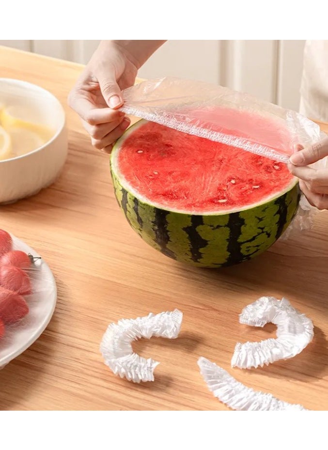 Sunny Your Bright Choice - Disposable Food Cover Plastic Food Storage Covers, Elastic Sealing, Adjustable Wrap Covers, 100 Pieces - Image 1