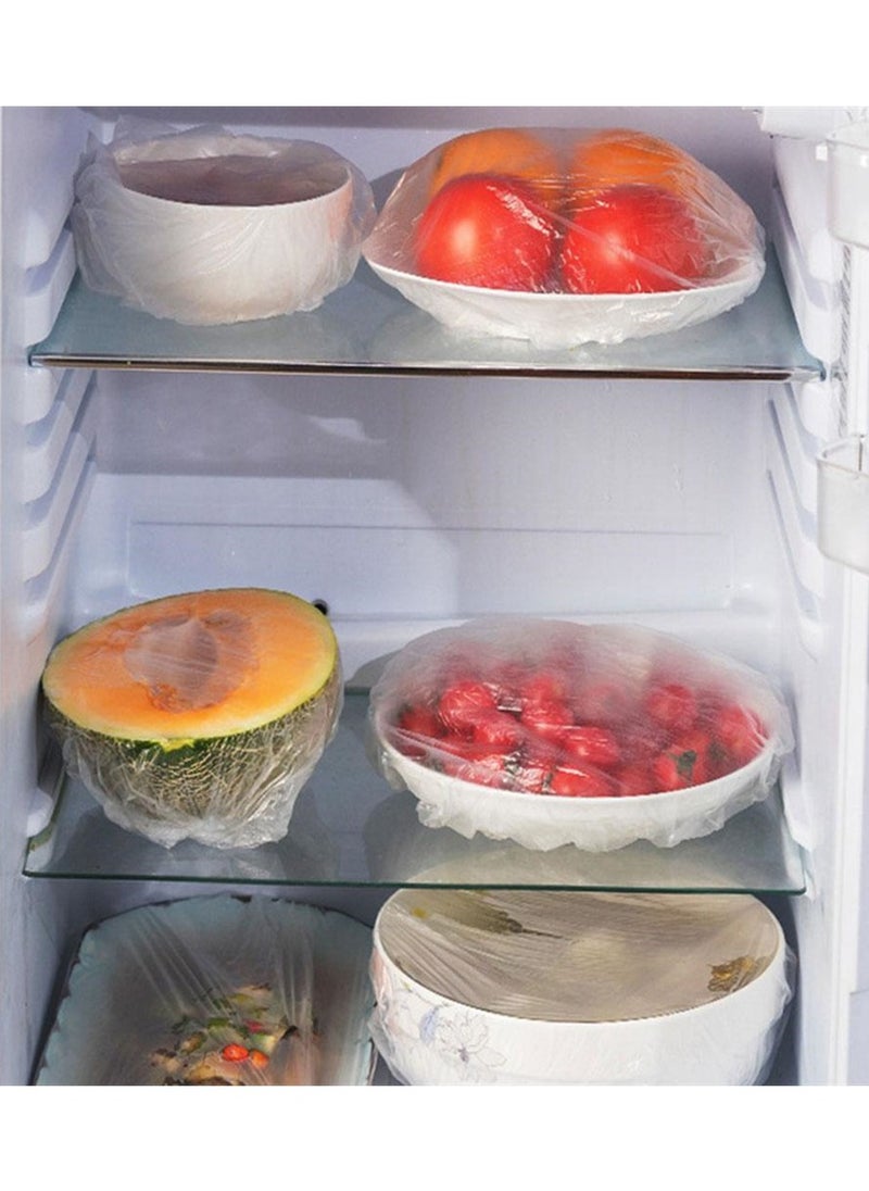 Sunny Your Bright Choice - Disposable Food Cover Plastic Food Storage Covers, Elastic Sealing, Adjustable Wrap Covers, 100 Pieces - Image 1