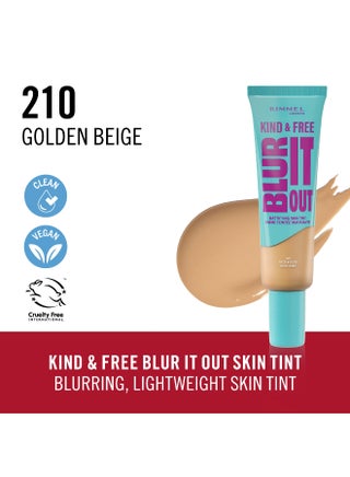 Kind And Free Blur It Out Mattifying Skin Tint - 210 - Golden Beige, 30Ml - view 2