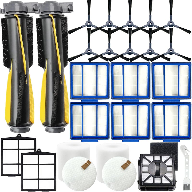 26 حزمة قطع غيار ملحقات لجهاز تنظيف الروبوت Shark IQ RV101AE Shark AV911S EZ RV1000 RV1001 AV970 AV993 RV912S RV913S AV1002AE