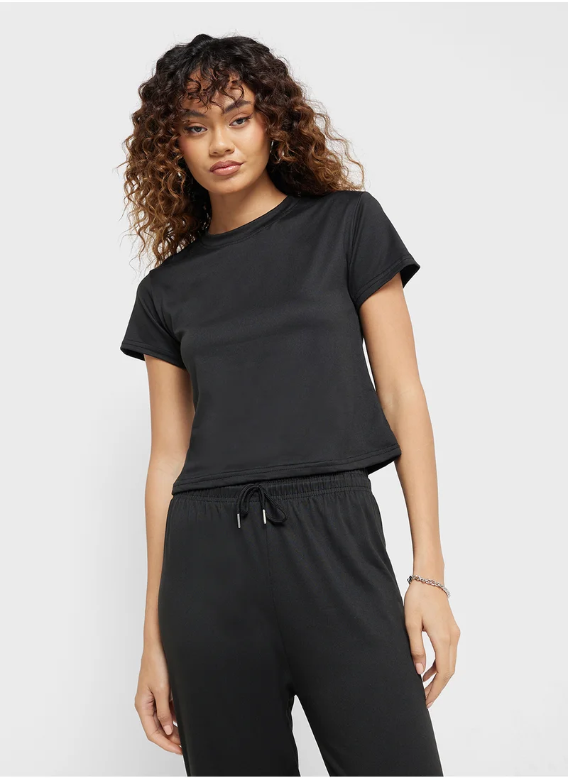 Ginger Fitted T-Shirt & Drawstring Pant Lounge Set