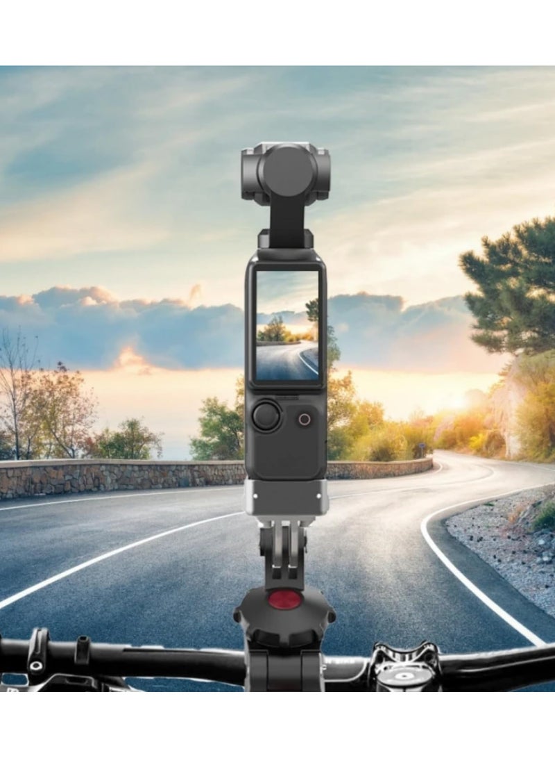 قاعدة شاحن من النوع C لكاميرا DJI Osmo Pocket 3، حامل مكتبي من سبائك الألومنيوم مع فتحة برغي 1/4 للقبضة والحامل والعصا السيلفي. - Image 5