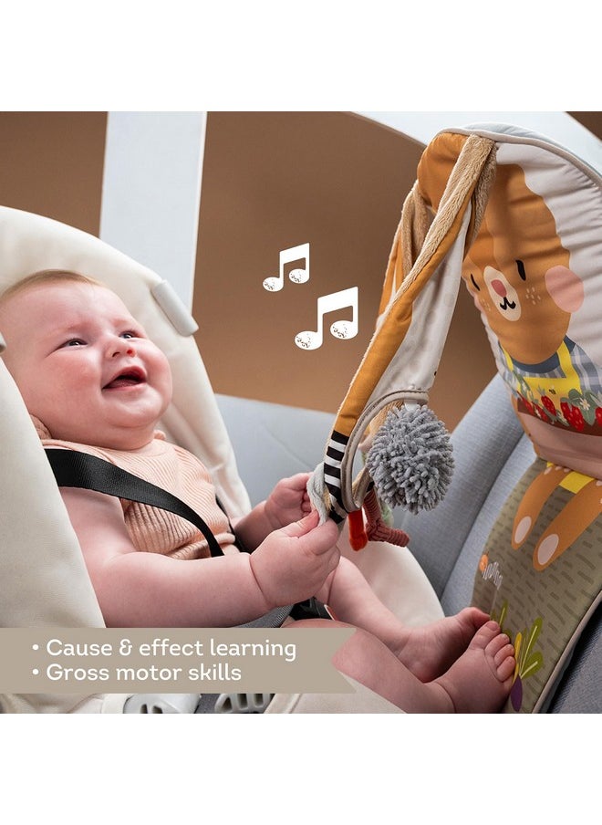 Taf Toys Taf Toys Play & Kick Infant Car Seat Toy for Babies, Newborn Rear-Facing Activity Center with Music, Light, Mirror & Rattling Toys, Promotes Motor Skills Development, 0-18 Months Travel Baby Toy  - Image 2