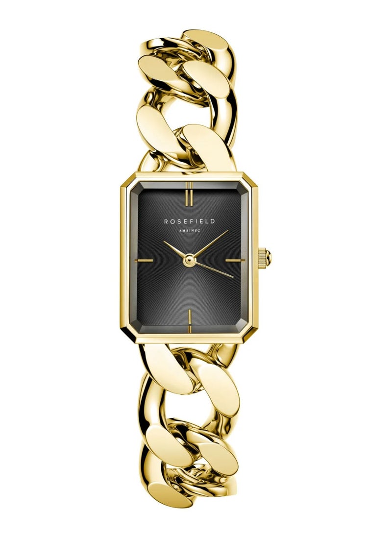 RoseField Women's Octagon XS Studio Black Gold Watch SBGSG-O57  - Image 1