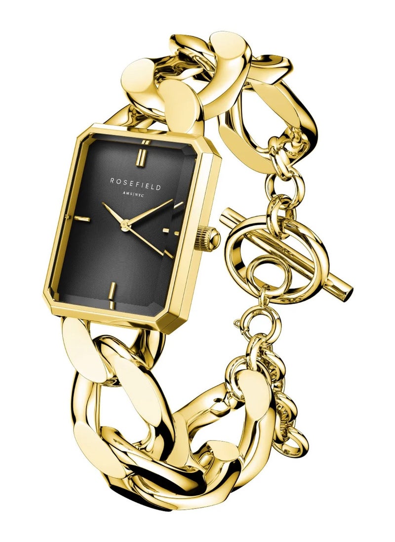 RoseField Women's Octagon XS Studio Black Gold Watch SBGSG-O57  - Image 2