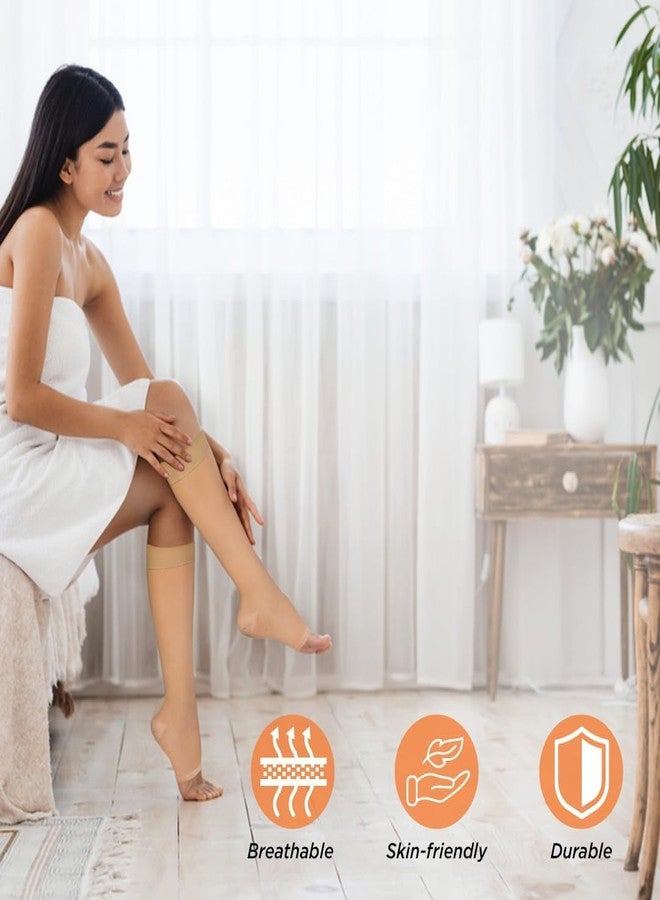 Presens STOCKINGS BELOW KNEE SMALL- Class II Knee Length | Mild Support | Improves Blood Circulation | Swollen | Tired | Aching Legs (One Pair) - Image 5