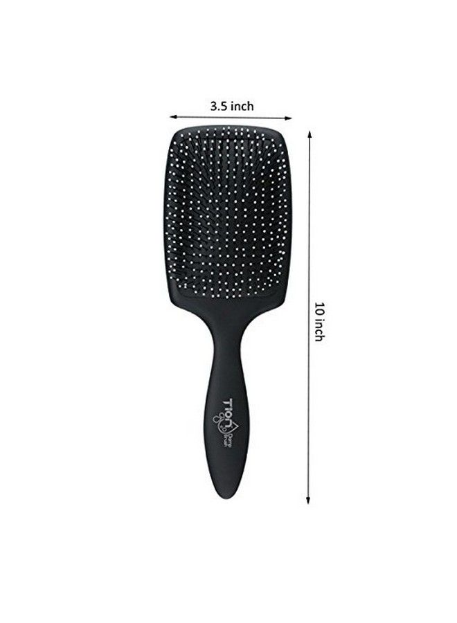 TION Detanger Damp Hair Brush For Wet & Dry Hair | Negative Ion Infused Ball Tips Glide Through Tangles With Ease For All Hair Type Black - Image 5