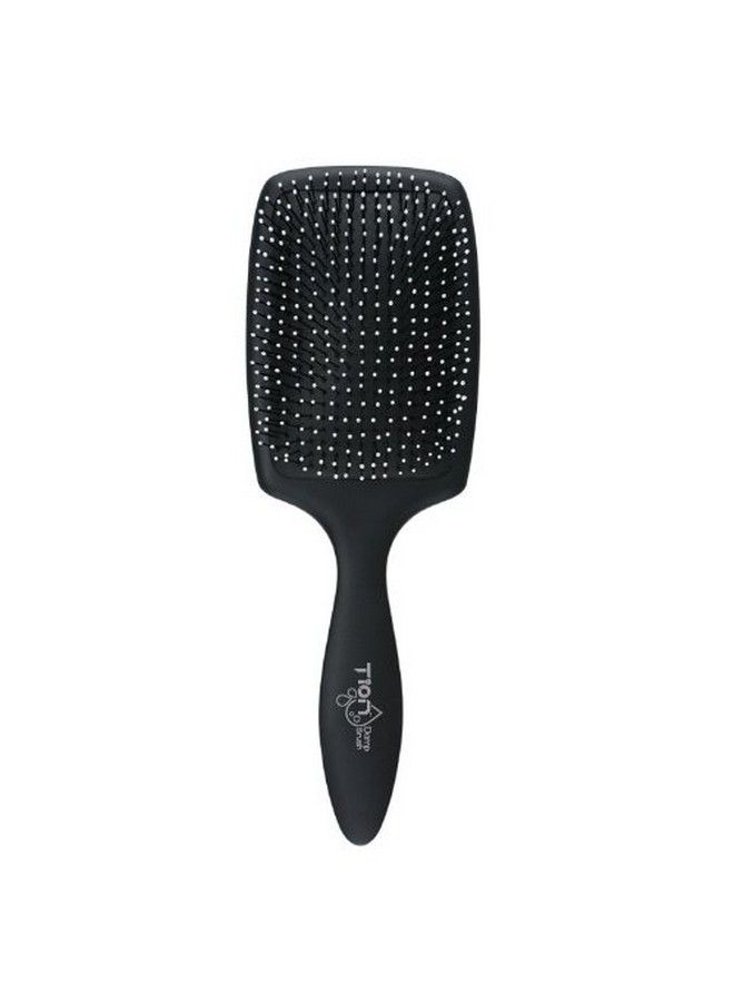 TION Detanger Damp Hair Brush For Wet & Dry Hair | Negative Ion Infused Ball Tips Glide Through Tangles With Ease For All Hair Type Black - Image 3