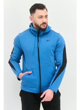 Reebok Men Sportswear Fit Long Sleeves Outdoor Sweatshirt, Teal Blue  - Image 1
