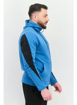 Reebok Men Sportswear Fit Long Sleeves Outdoor Sweatshirt, Teal Blue  - Image 2