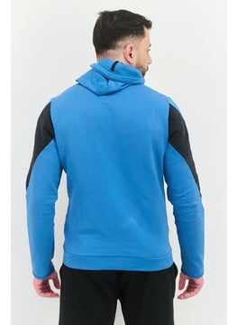 Reebok Men Sportswear Fit Long Sleeves Outdoor Sweatshirt, Teal Blue  - Image 3