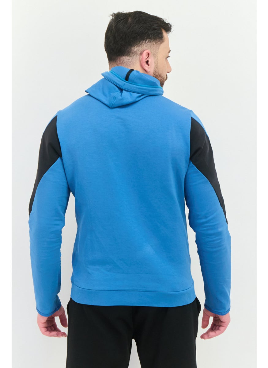 Reebok Men Sportswear Fit Long Sleeves Outdoor Sweatshirt, Teal Blue  - Image 3