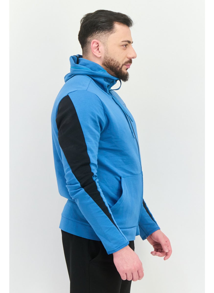 Reebok Men Sportswear Fit Long Sleeves Outdoor Sweatshirt, Teal Blue  - Image 2