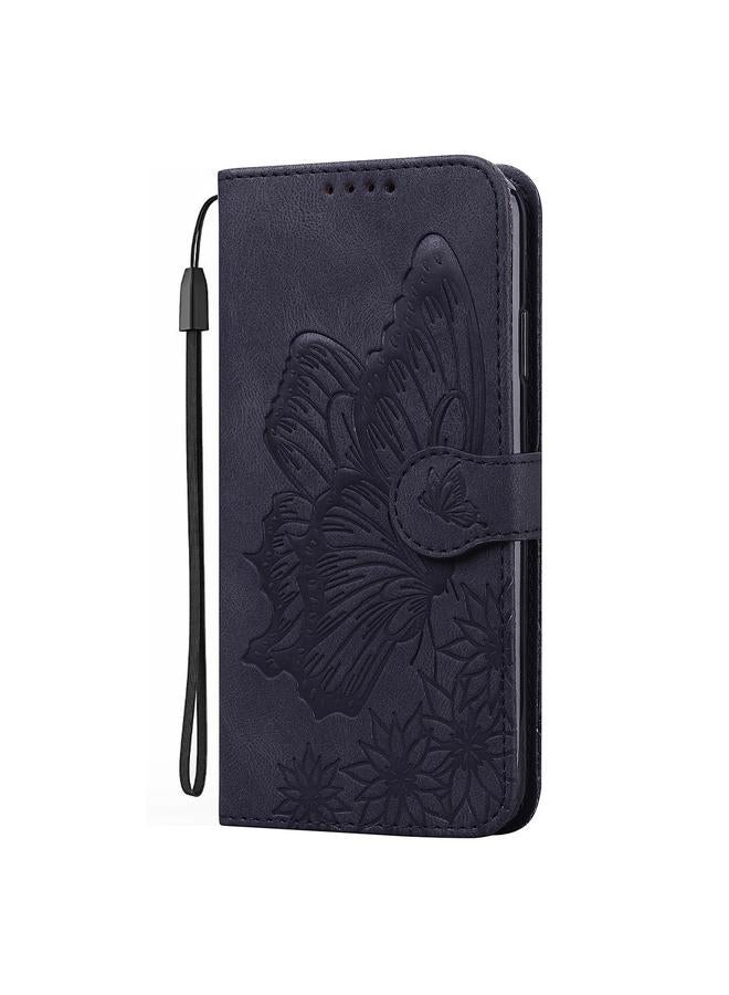 S-TOP Case For Samsung Galaxy A55 5G Retro Skin Feel Butterflies Embossing Horizontal Flip Leather Phone Case - Image 3