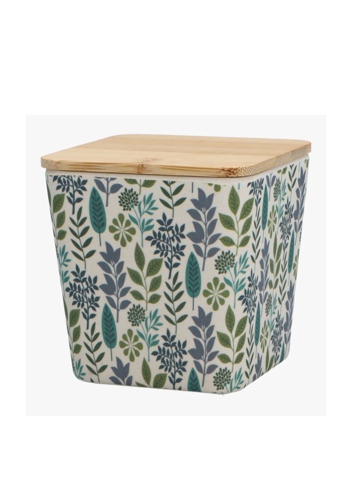 فيلي حاوية من الياف الخيزران مزودة بغطاء من فيلي، بسعة 330 مل، متعددة الالوان - Image 1