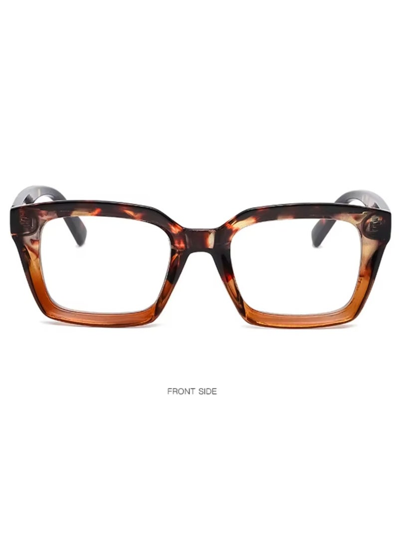 بوما للبصريات +2.5 نظاراه قراءة نسائي، نظارات قراءه طبيه مكبرة لتصحيح ضعف النظر  مع تقدم العمر ،لون الإطار جريء عدسات مضادة للتعب والضوء الأزرق، تصميم خفيف الوزن ،حمايه شاشة كمبيوتر  وحجب الضوء الأزرق ورؤية واضحة للقراءة - Image 1