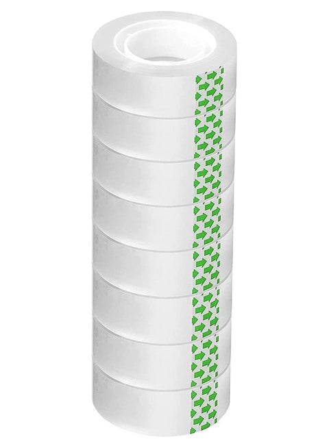 8 Rolls Transparent Tape ¾ inch x 25 yards Clear Tape rolls for Office, Home, School, Gift wrapping, Tape Refills for Dispenser, 1 inch Core