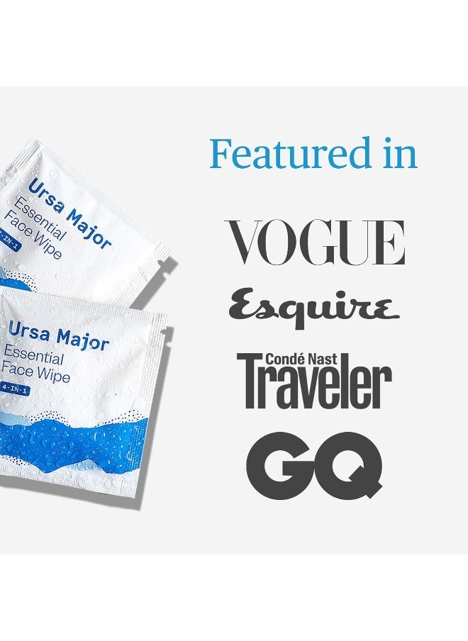 Ursa Major - Ursa Major Essential Face Wipes | Natural, Biodegradable, Cruelty-Free | Cleanse, Exfoliate, Soothe and Hydrate | 40 count - Image 1