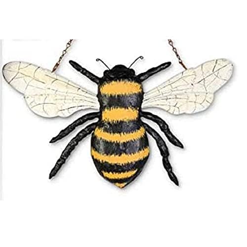 K&K Interiors KK Interiors 16418A 9 Inch Yellow and Black Resin Bumblebee Arrow Replacement 9 H x 15 W x 2 D 