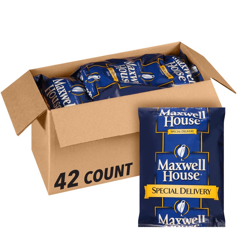 Maxwell House Special Delivery Medium Roast Ground Coffee 12 oz Bags Pack of 42 - Image 3