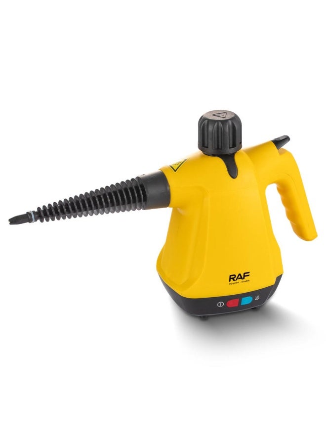 آر إيه أف منظف ​​البخار عالي الضغط RAF 6 في 1 بقوة 1000 واط وخزان سعة 350 مل - آلة تنظيف منزلية متعددة الأغراض - Image 1