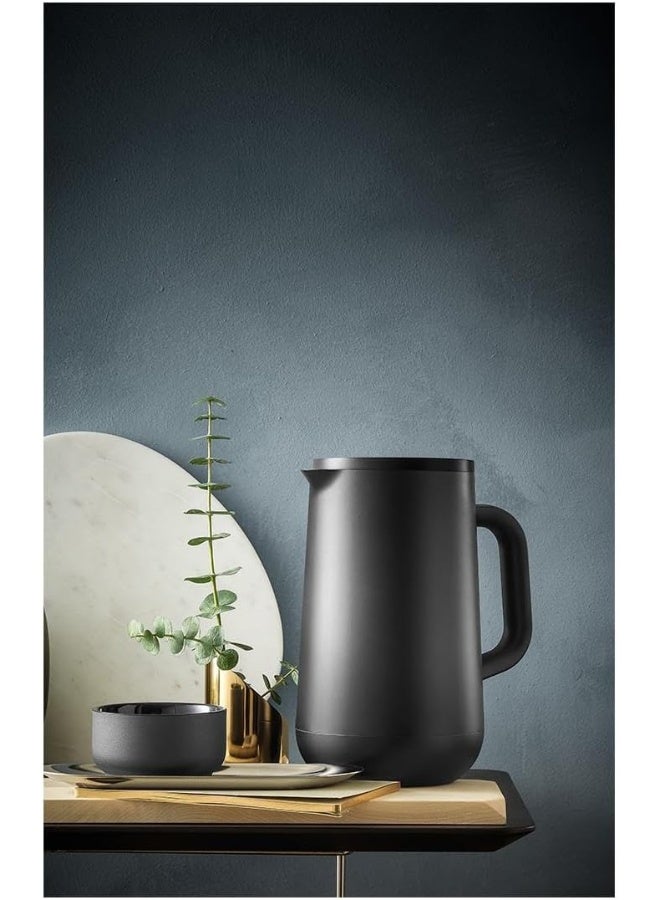 WMF 690687390 Impulse Thermos Jug 1 Litre Insulated Tea or Coffee Jug with Press Seal Keeps Drinks Cold  Warm for 24 Hours Black - Image 2