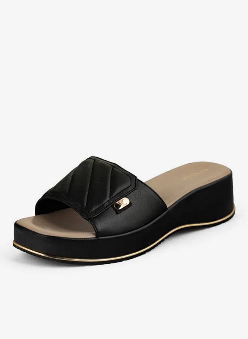 فينتشي صنادل إسفين ذات حزام واحد للنساء