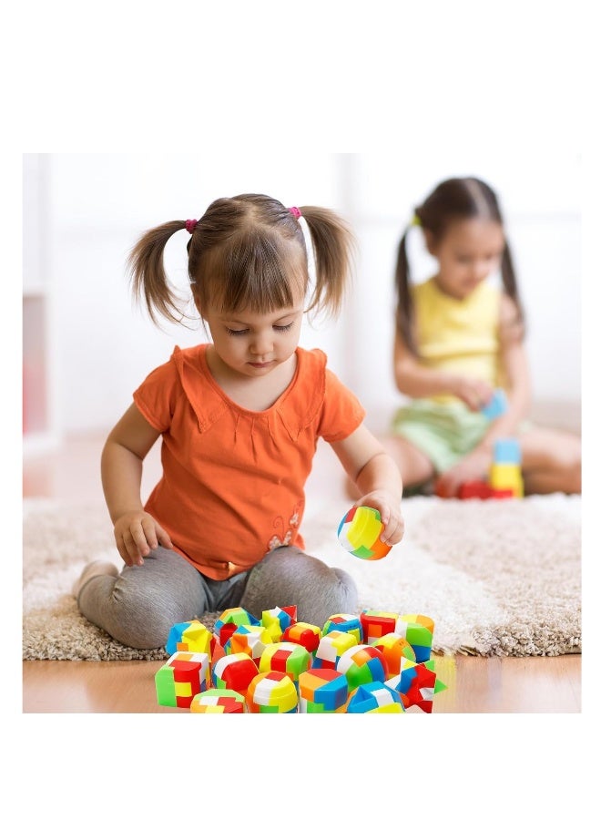 Brain Teaser Puzzles for Kids, 3D Plastic Sphere Puzzle Brain Teaser Puzzles, Chain Mind Game Puzzles for Boys Girls, Holiday, Challenge Game Party Favors Gift, Novelty and Creativity - Image 5