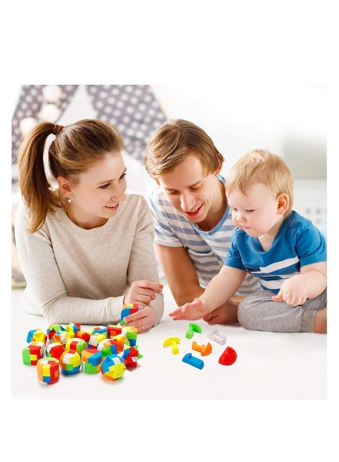 Brain Teaser Puzzles for Kids, 3D Plastic Sphere Puzzle Brain Teaser Puzzles, Chain Mind Game Puzzles for Boys Girls, Holiday, Challenge Game Party Favors Gift, Novelty and Creativity - Image 4