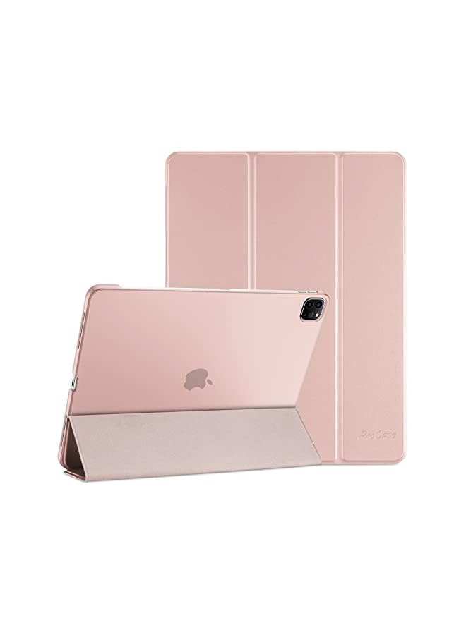 Procases iPad Pro 11 Inch Case 2022/2021 / 2020/2018, Slim Stand Hard Back Shell Smart Cover for iPad Pro 11 Inch 4th Generation 2022 / 3rd Gen 2021/ 2nd Gen 2020 / 1st Gen 2018 -Pink - Image 2