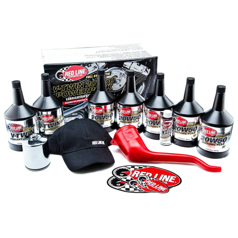Red Line 90226 Big Twin 20w50 Power Pack Oil Package with K&N High Performance Oil Filter (Complete Kit, Chrome Filter) - Image 5