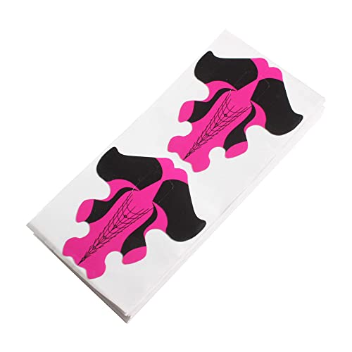 Yigo 100Pcs Nail Form Extension Sticker Self-Adhesive Nail Tips Guide, Gel Nail Stickers for Poly Gel/Extension/Acrylic Nail Molds Builder, Nail Art Equipment for Salon - Image 2