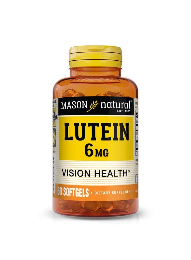 MASON NATURAL Lutein 6 mg with Vitamin E, 2 Month Supply, Healthy Vision & Eye Function, Supports Normal Eye Health - Image 1