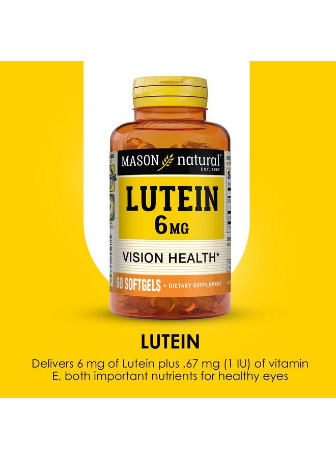 MASON NATURAL Lutein 6 mg with Vitamin E, 2 Month Supply, Healthy Vision & Eye Function, Supports Normal Eye Health - Image 4
