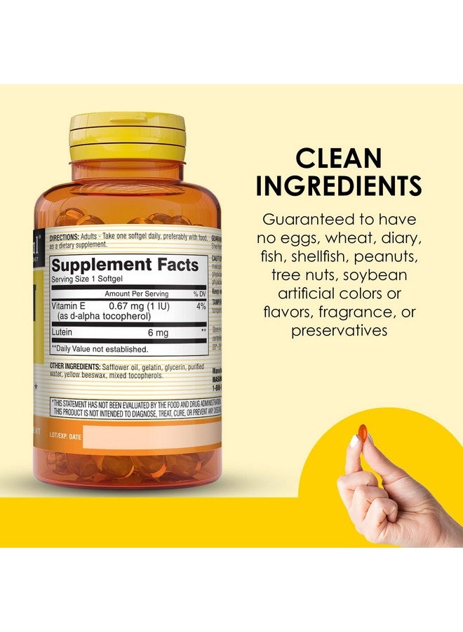 MASON NATURAL Lutein 6 mg with Vitamin E, 2 Month Supply, Healthy Vision & Eye Function, Supports Normal Eye Health - Image 5