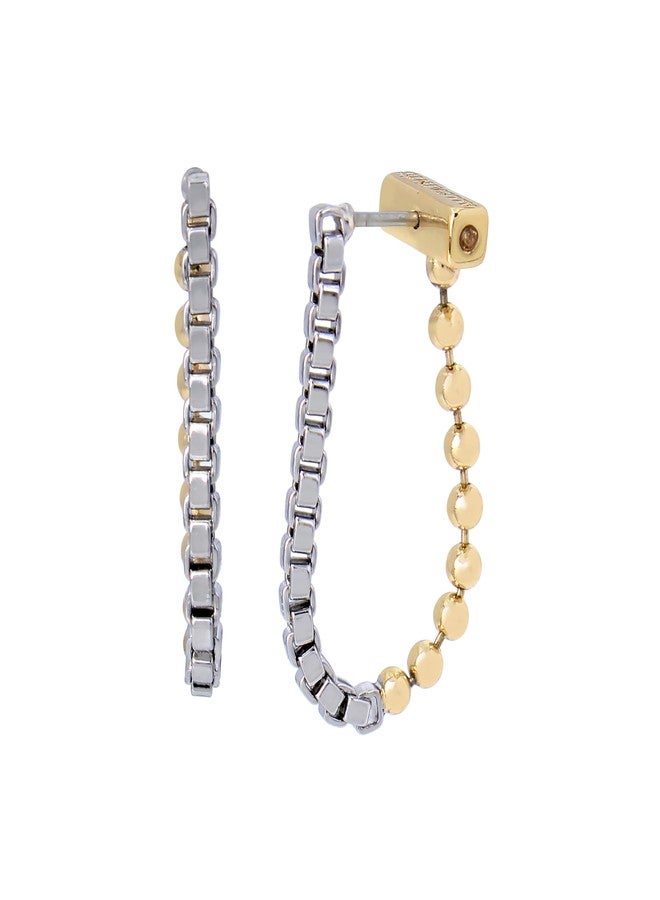 AllSaints Women's Mixed Chain Earrings - Image 1