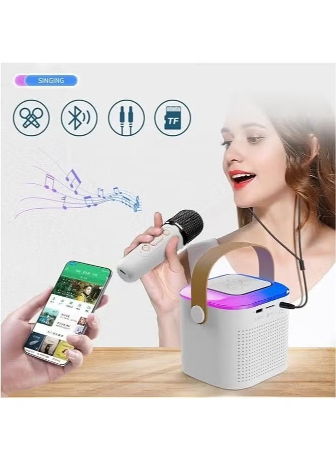Karaoke Machine Kids Fun Toys Birthday Gifts For Adult Kids Toddler Boys Girls 3 4 5 6 7 8 9 10 11 12+ Portable Bluetooth Speaker With 2 Wireless Microphone - Image 3