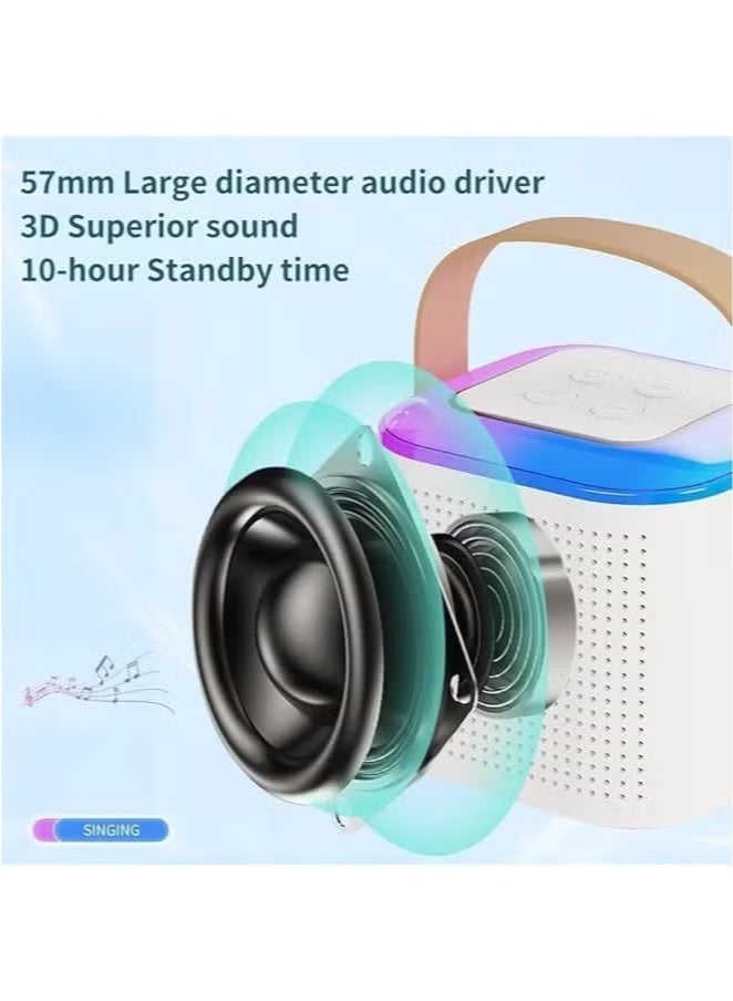 Karaoke Machine Kids Fun Toys Birthday Gifts For Adult Kids Toddler Boys Girls 3 4 5 6 7 8 9 10 11 12+ Portable Bluetooth Speaker With 2 Wireless Microphone - Image 2