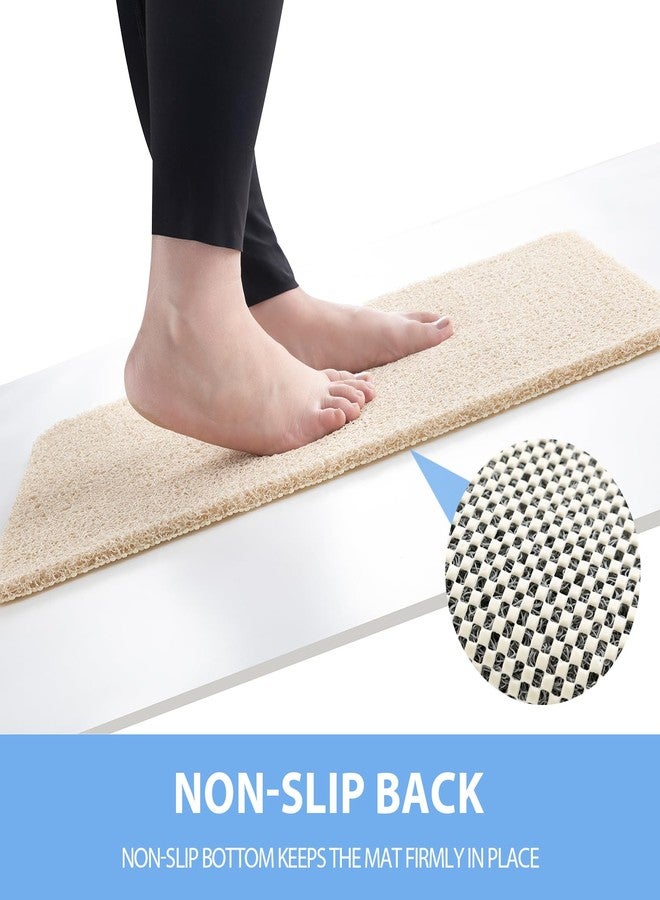Hargiis Non-Slip Bathtub Mat, 2 Pack Anti Slip Shower Mat, Fast Drying Bathtub Mats, Foot Scrubber Mat, Anti Slip Mat for Tub, Floor, Bathroom, Kitchen, Home, Hotel (Beige 24"×16"+24"×16") - Image 4