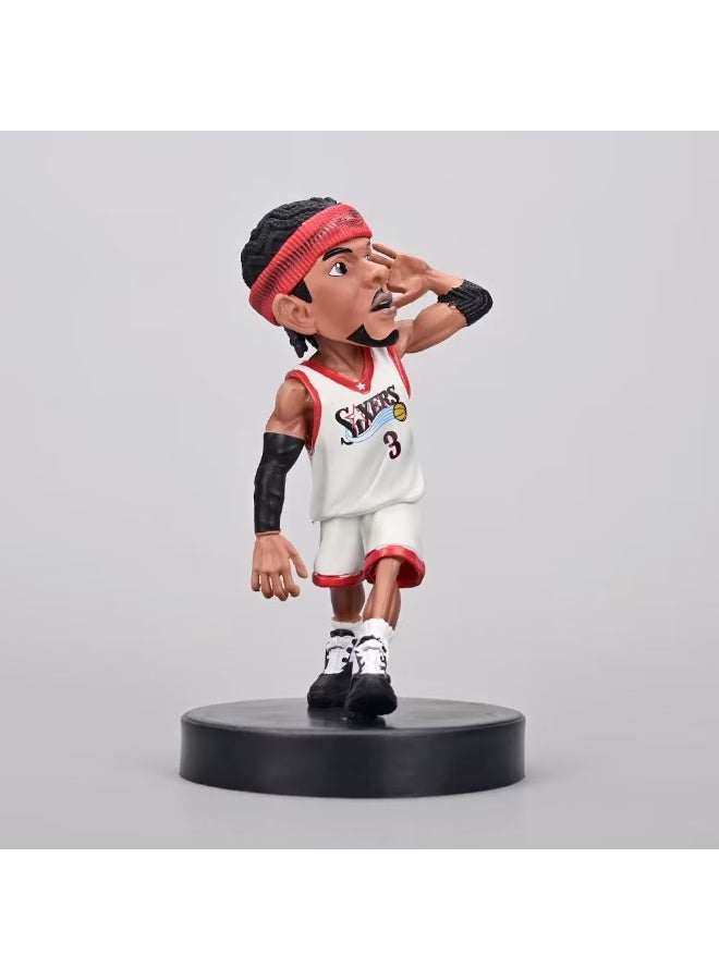 عام الدوري الاميركي للمحترفين كرة السلة ستار سطح المكتب الديكور س نسخة ألين لفرسون شخصية نموذج جمع الديكور اللعب هدايا للعائلة والأصدقاء - Image 1